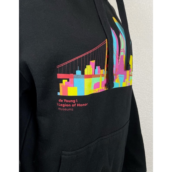 FAMSF • De Young & Legion of Honor Museums SF Skyline Black Pullover Hoodie - Picture 3 of 11